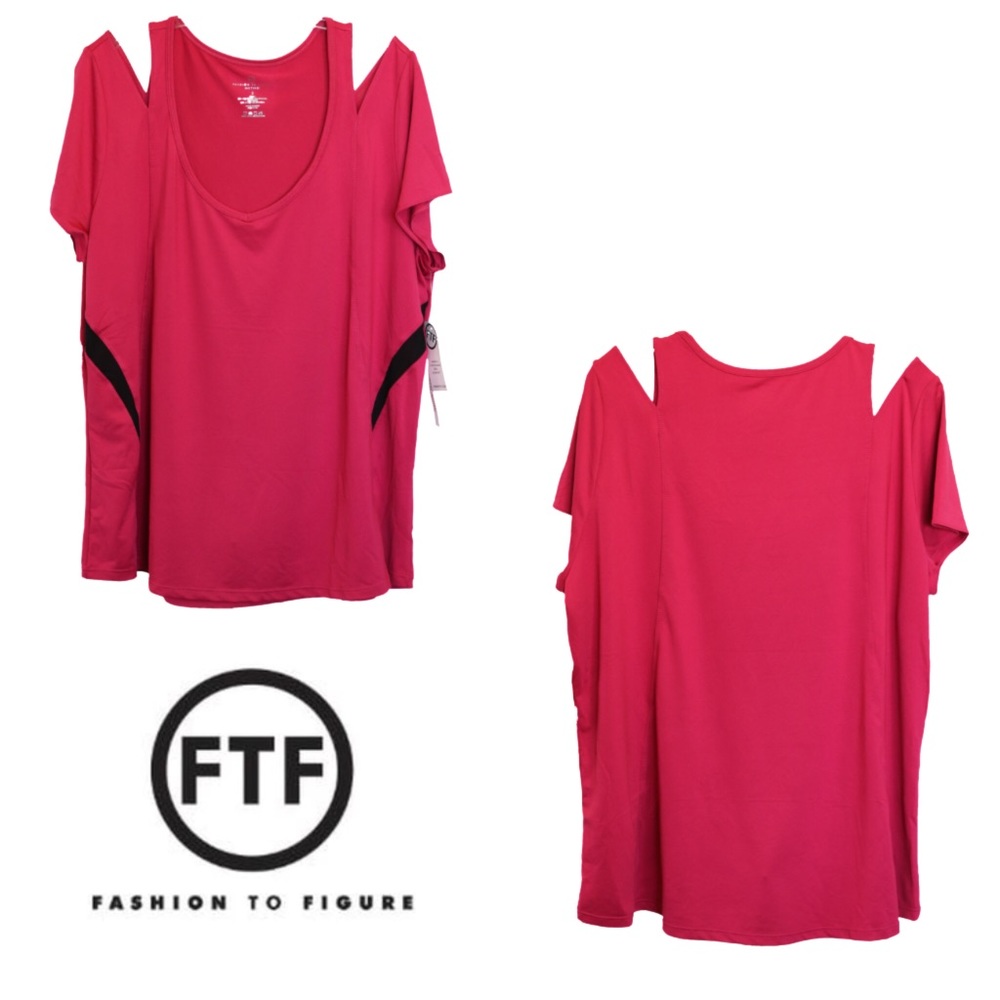 NWT Women’s 2X Pink Active Top - Picture 2 of 4